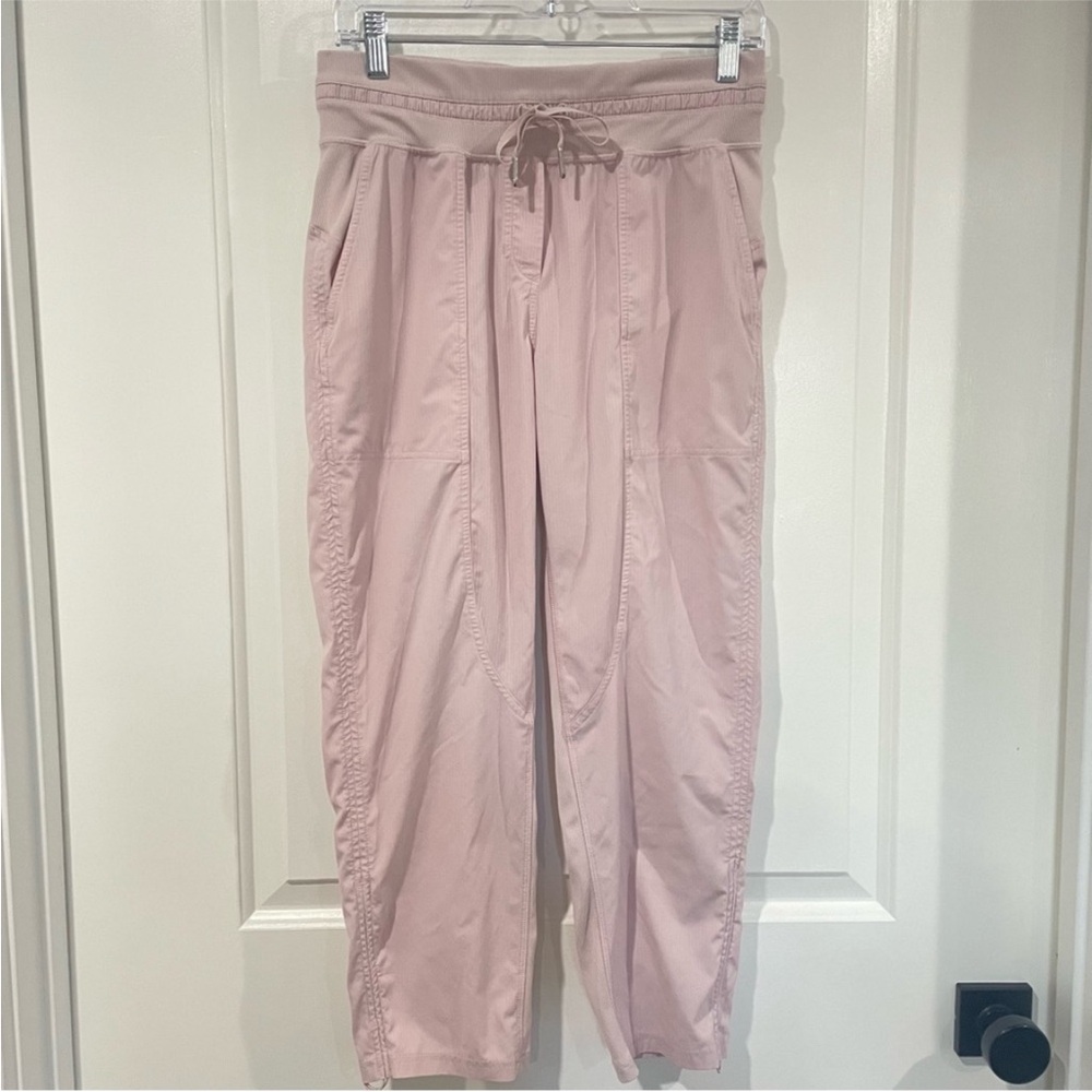Lululemon Mid Rise Dance Studio Adjustable Ankle Pink Jogger Ankle Pants Size 6